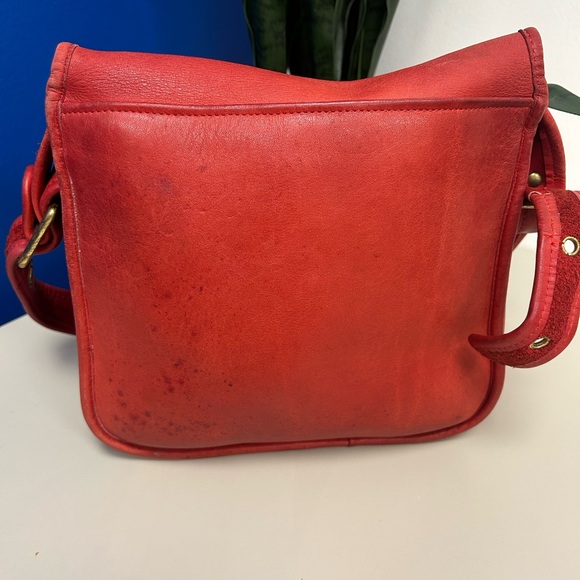 Vintage Coach  Courier Red Cherry Shoulder Bag Bonnie Cashin Authentic - Picture 2 of 8